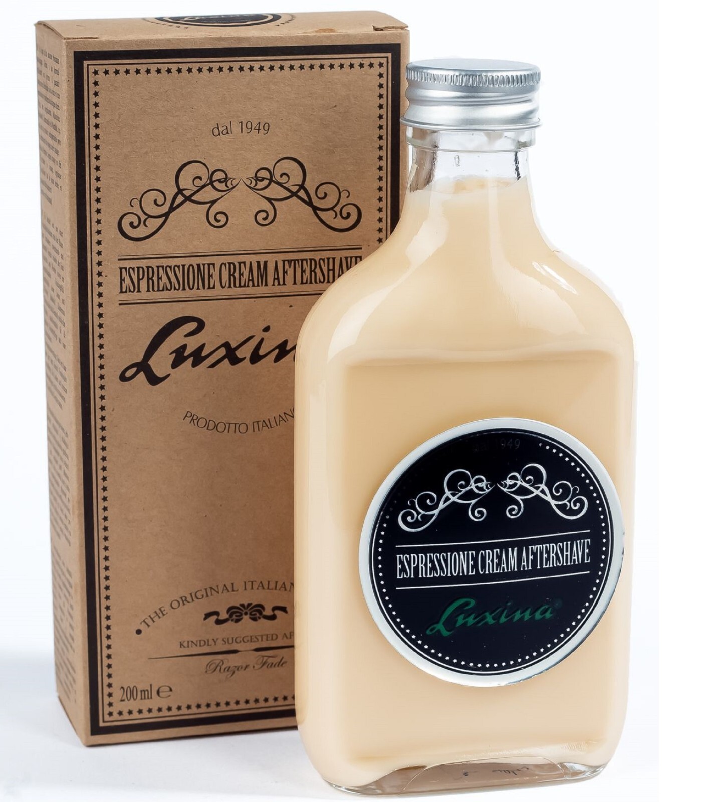 LUXINA AFTER SHAVE DOPOBARBA BALSAMO IDRATANTE ESPRESSIONE CREAM 200ML BARBER