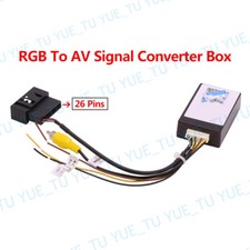 For Vw Oem Original Backup Rgb Camera To Cvbs Converter Adapter Wire Decoder Box