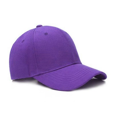 plain purple cap