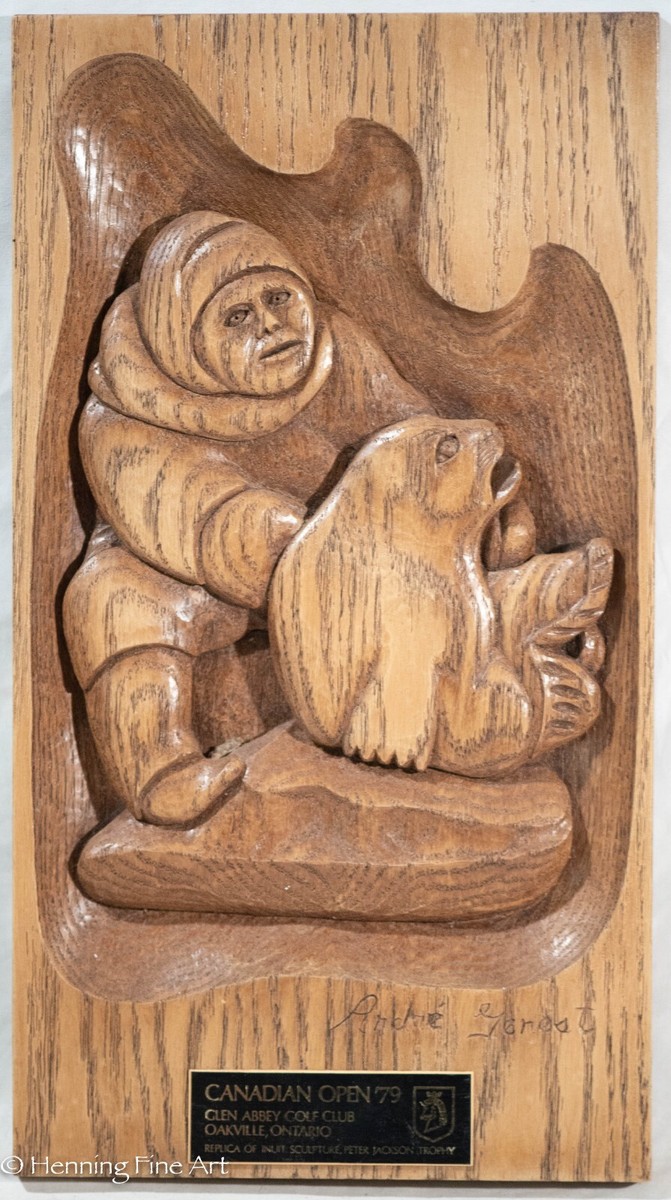 Rare Vintage Glen Abbey Golf Club Canadian Open Inuit Sculpture 4