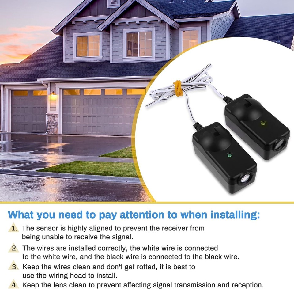 Universal 41A5034 Sensor Kit for Craftsman Chamberlain Liftmaster