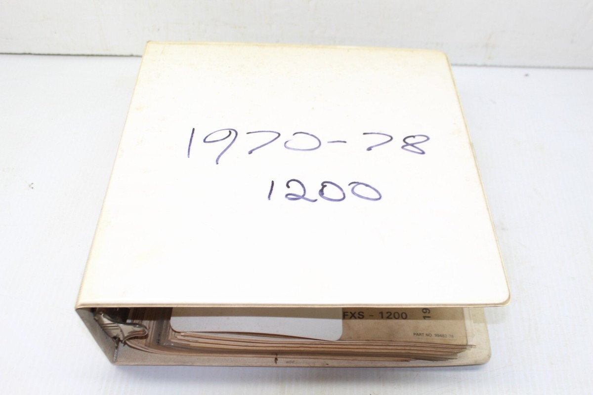 Harley-Davidson FX ⭐︎パーツカタログ ⭐︎1971-1984 Lowbrow Customs Spare Parts Book for 1971-1980 Harley-Davidson FX
