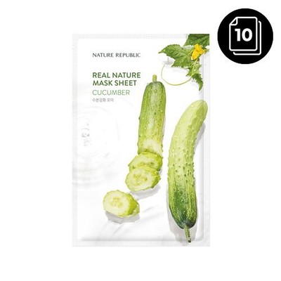 Nature Republic Real Nature Mask Sheet Cucumber 10ea