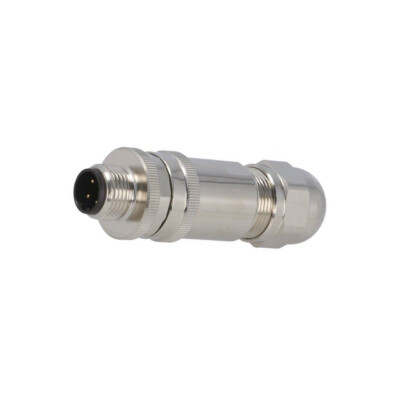 T4111511041-000 Stecker M12 PIN: 4 männlich Code D-Ethernet für Leitungen TE Con