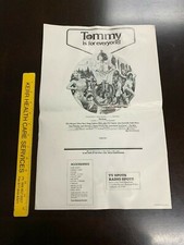TOMMY - The Who - Advertising Supplement - Black & White - 1975