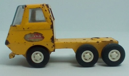 Vintage Tonka Yellow Car Carrier Trailer Transport Semi Truck - Truck Only