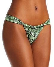 Cult Gaia SALTATION Manon Printed Bikini Swim Bottom, US X-Small