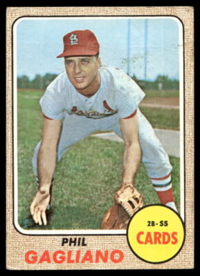 1968 Topps #479 Phil Gagliano St. Louis Cardinals VG-VGEX crease
