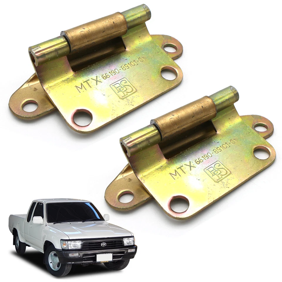 Conjunto de bisagras puerta trasera puerta trasera 2 piezas para camioneta Toyota Migthy-X Sr5 1988 1997 Foto 2 de 4