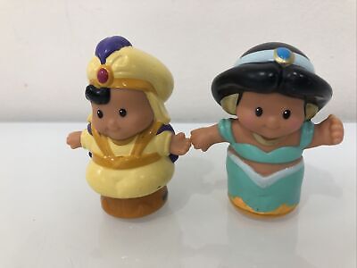 Little People Jasmine Aladdin Prince 2 Doll Set Disney Princess Fisher for sale online