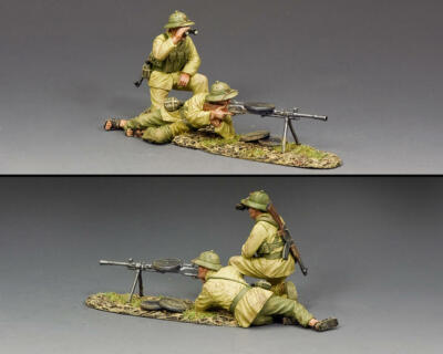 King & Country VN007 - Mitrailleur Guerre Du Vietnam - Figurine Plomb Peint Collection