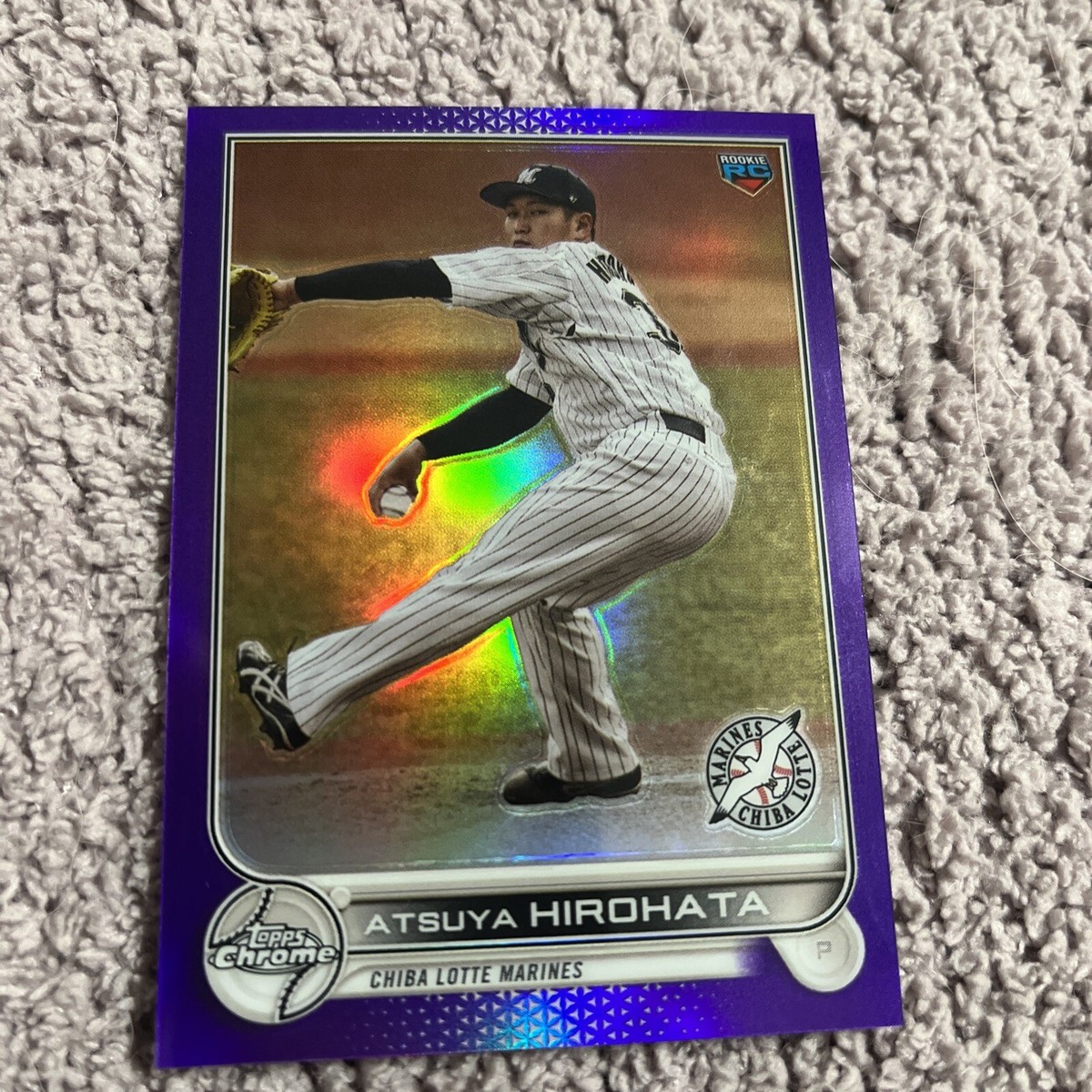 2022 Topps Chrome NPB Purple Refractor 195 Atsuya Hirohata 149