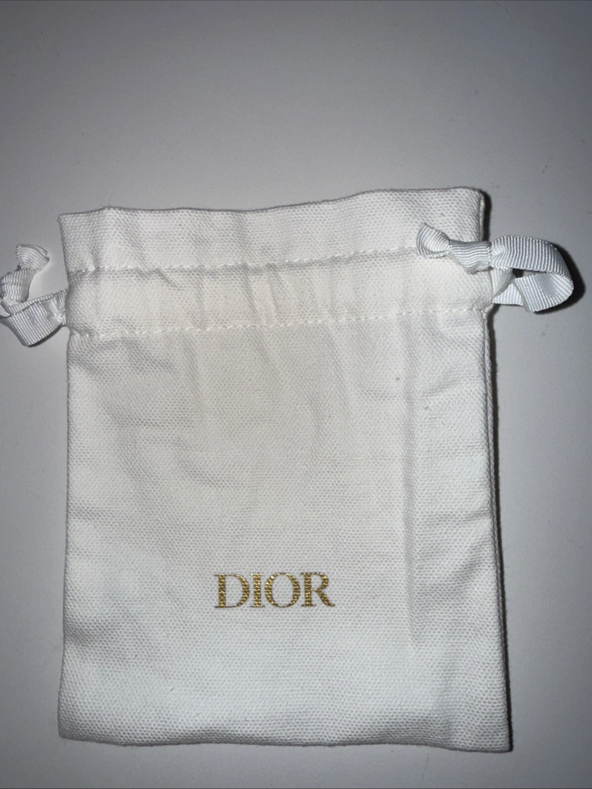 DIOR Petit sac à poussière blanc 6