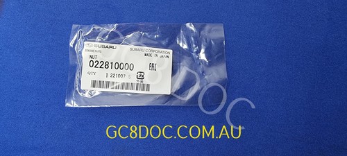 Subaru Impreza 92-07 GC8 GF8 GM8 Wiper Nut 022810000 - Picture 3 of 3