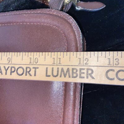 Vintage HIT Briefcase Zip 2 pockets leather 16” X 12” brown