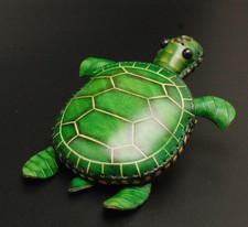 Genuine Leather Handmade Sea Turtle Animal Coin Purse Keychain Wallet Cardholder
