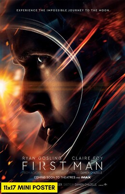 First Man (2018) Movie Poster 11x17 Ryan Gosling Space