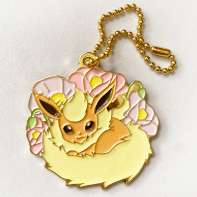 Flareon Metal Charm Pokemon EIEVUI&FLOWERS Japan Exclusive | eBay