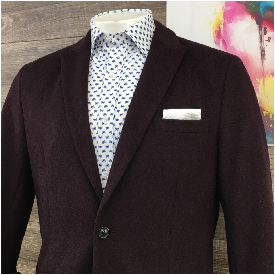 Blazer acolchado SCOTCH SODA para hombre Abrigo deportivo Chaqueta informal Talla XL (44) Traje de lana Foto 2 de 4