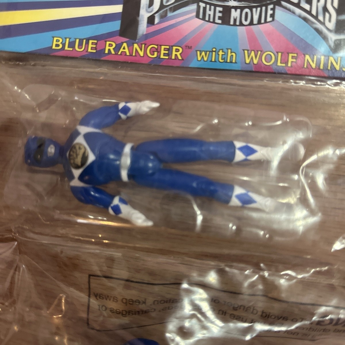 McDonalds Mighty Morphin Power Rangers Blue Ranger with Wolf