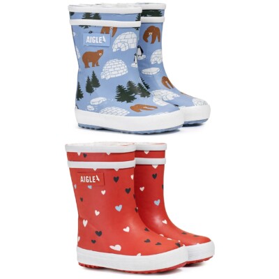 Aigle Baby Flac F Pt2 Kinder Gummistiefel | Stiefel | Wellingtons | Naturkautsch