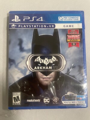 ''Batman: Arkham VR'' for Sony PlayStation4 VR [Factory Ref] Excellent (SEALED).
