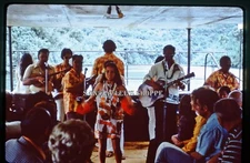 1972 Slide Wailua River Fern Grotto Tour Boat Performers Kauai Hawaii #4046