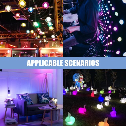 4 Pack LED RGB Smart Light Bulb A21 15W 900LM Voice APP Bluetooth Control E26 - Picture 12 of 13