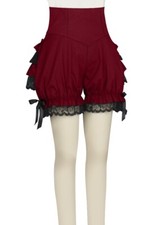 Steampunk Gothic Corset Ruffles back Lace Trim Costume Bloomers Shorts Size 6