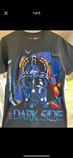 Vintage 1996 Star Wats Darth Vader The Dark Side T Shirt size L 90s AOP Rare