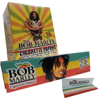 20 Bob Marley Rizla King Size Slim Zigaretten Blättchen extra lang reiner Hanf