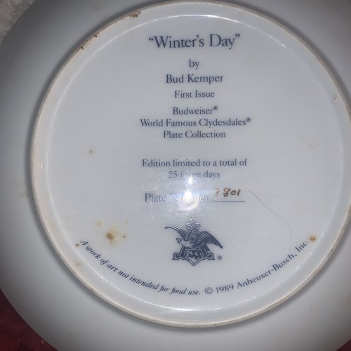 Juego de 12 platos vintage de colección Budweiser Anheuser Busch. 1989-2000 - Imagen 9 de 24