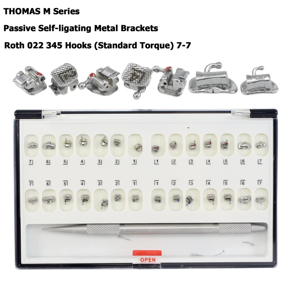 Стоматологические ортодонтические самолигирующиеся кронштейны медные NiTi арочный провод Roth 022 DAMON Q - Изображение 3 из 4