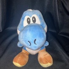 Blue Yoshi Plush Nintendo Super Mario Brothers 7  Hanging W/ Suction Cup