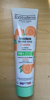 Brand New Evoluderm Carotte Healthy-Glow Mask 5.3 oz | Vegan, Natural, Radiance