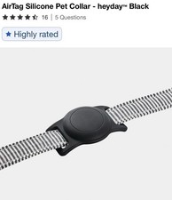 AirTag Silicone Pet Collar Tracker