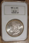 1881-S Morgan Silver Dollar - NGC MS-65 Early Gen Soapbox Holder - Undergraded!