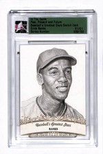 2014 In The Game Past, Present and Future Ernie Banks Sketch Card 1/1