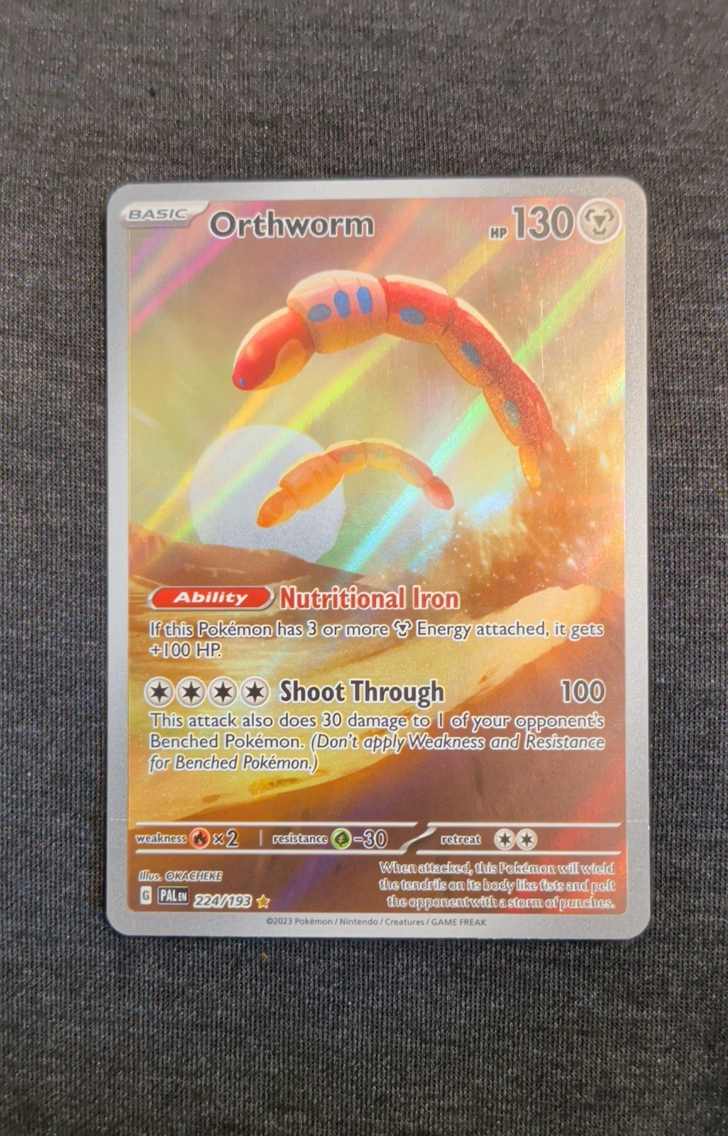 Orthworm 224/193 Sv02: Paldea Evolved Holo