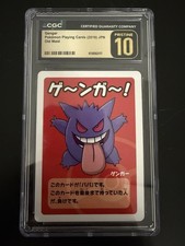 CGC 10 Pristine Gengar Old Maid Playing Cards 2019 Japanese Pokemon Card