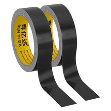 1"x0.01" Bookbinding Tape 22 Yard 2 Roll Cloth Bookbinding Repair Tape Black
