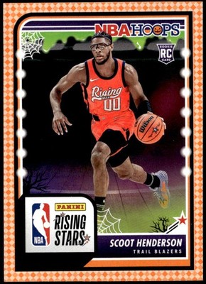 2023-24 Hoops Haunted Hoops #280 Scoot Henderson Orange Rookie E1