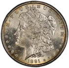 1891 (P) Morgan Silver Dollar PCGS GOLD SHIELD UNC (Looks MS63) - BETTER DATE!