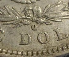 1888 O ANACS AU 55 Details VAM-17 Oval O Morgan Silver Dollar, Tough Variety