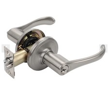 Front Door Entry Lock Keyed Lever Single Cylinder Deadbolt Same Key Combo Set