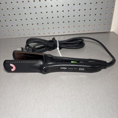 CROC Professional Premium Infrared IFR 1.5  Flat Hair Iron Straightening Black
