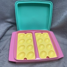 Vintage 90s Tupperware Deviled Egg Carrier 72...