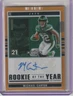 Michael Carter 2021 Contenders Optic Orange Prizm R.O.Y. Contenders Rc Auto /50