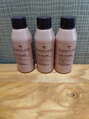 3x Pureology Pure Volume Conditioner 1.7oz each For Flat Fine Color Treated Hair