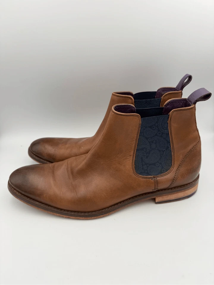 Ted Baker Camroon Botas Chelsea Cuero Marrón Hombre’s Talla 46 (Hombre’s 13) Foto 2 de 4